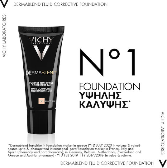 Vichy Dermablend Flüssig LSF35 25 Nude 30ml