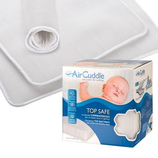 Air Cuddle Top Safe Impermeabil Protecție saltea pentru bebeluși cu bordură 60x120buc