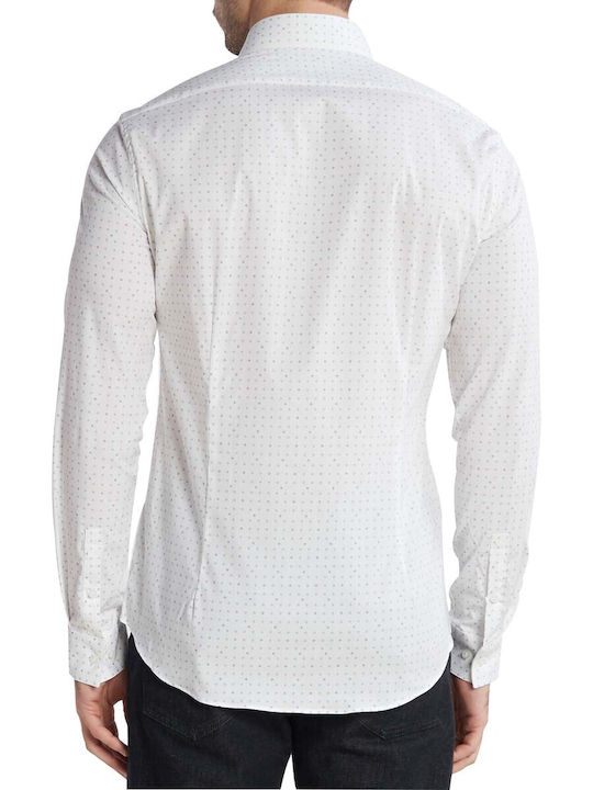 Calvin Klein Men's Shirt Long Sleeve Cotton White