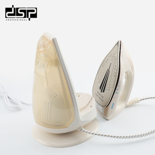 DSP Steam Iron 2200W with Ceramic Plate and Continuous Steam Supply 30g/min