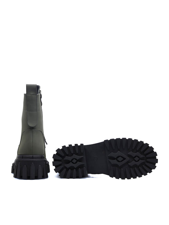 Stiefeletten Damen Dark Khaki
