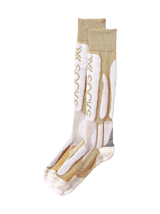 X-Socks Γυναικείες Κάλτσες Σκι & Snowboard Λευκές 1 Ζεύγος