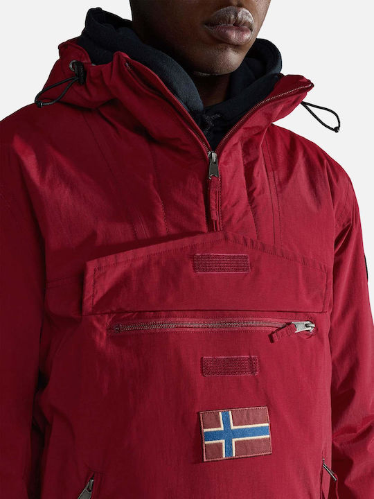 Rainforest Pocket 2 Winter Jacke Wasserdicht und Winddicht Burgundisch
