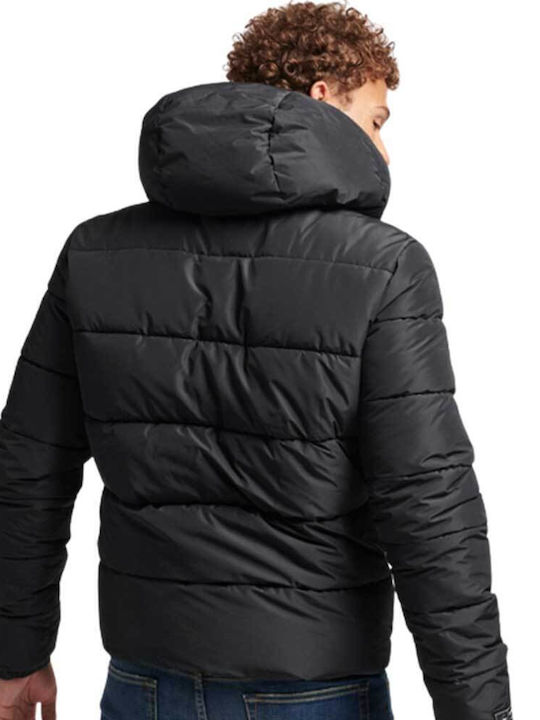 Geacă De Iarnă Puffer Neagră