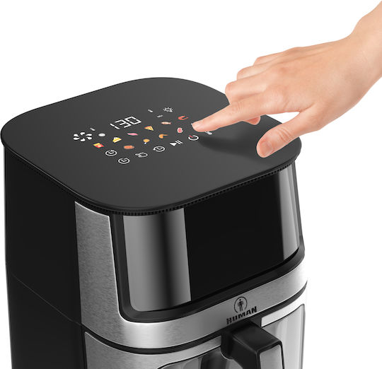 Human Air Fryer 8lt Ασημί TTAF-760ATT