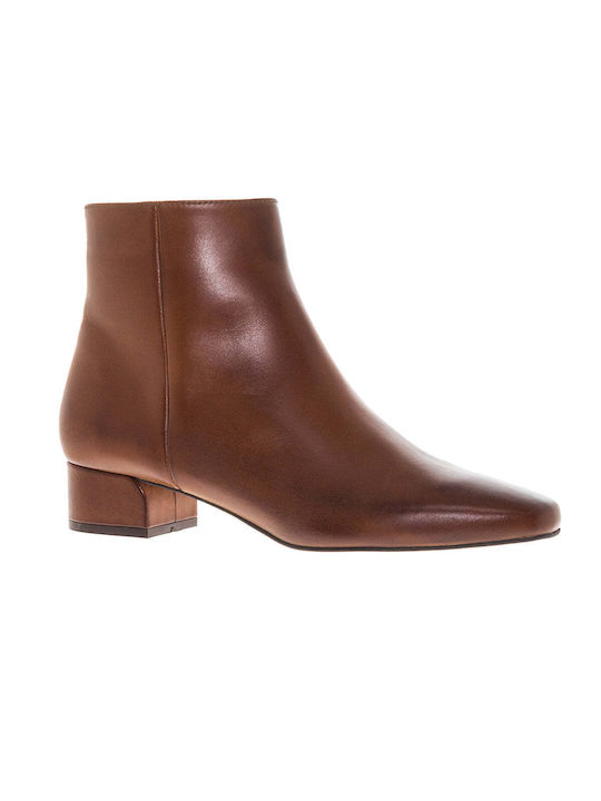 Mourtzi Leather Women's Ankle Boots Tabac Brown