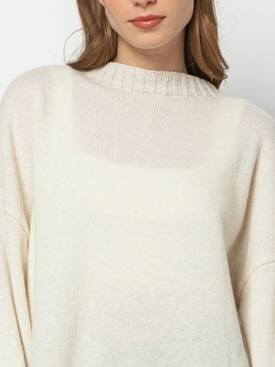 Floss Women's Long Sleeve Sweater Beige