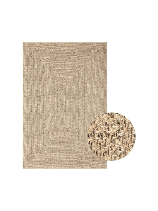 vidaXL Rug Outdoor Rectangular from Jute Coffee