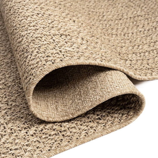 vidaXL Zizur Teppich Außenbereich Rechteckig aus Jute Brown