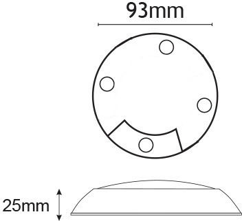 Aca LED Πλακέτα 12V 2.6W Μπλε 1τμχ HI2451LBACA