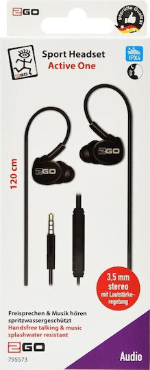 2GO In-ear Handsfree with 3.5mm Connector Black