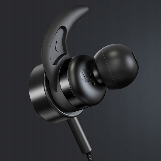 Mcdodo HP-1350 În ureche Handsfree cu două căști cu mufă Lightning Negru