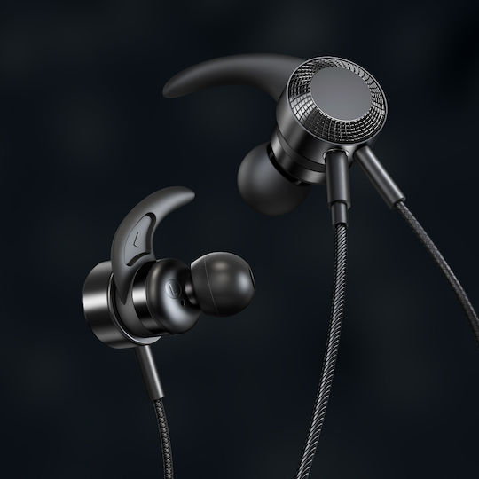 Mcdodo HP-1350 În ureche Handsfree cu două căști cu mufă Lightning Negru