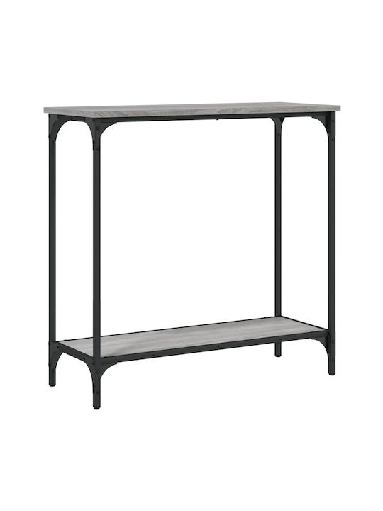 Metal Console Table Grey Sonoma L75xW30.5xH75cm