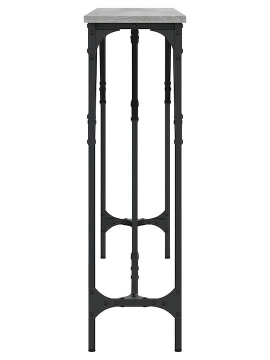 Consolă Metalică Gri Sonoma L140xL23xH75buc