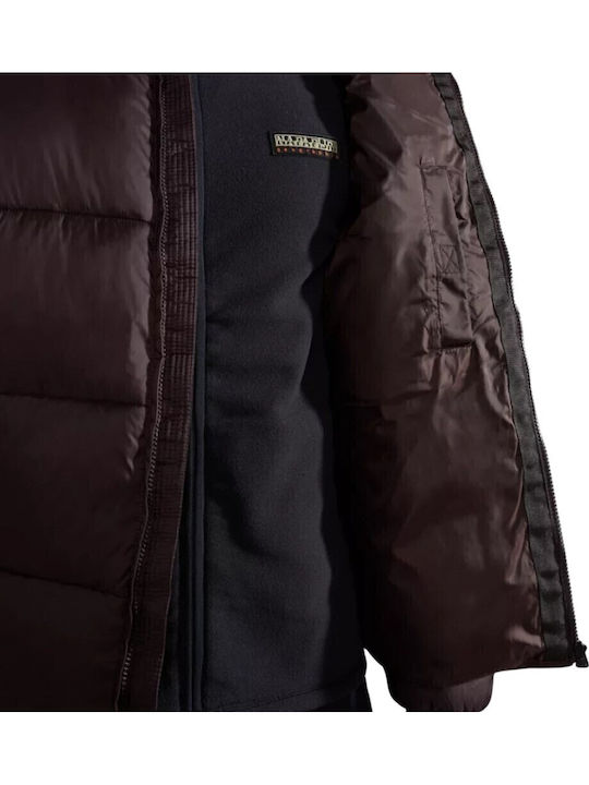 A-Suomi 3 Winter Jacke Puffer Wasserdicht und Winddicht Braun