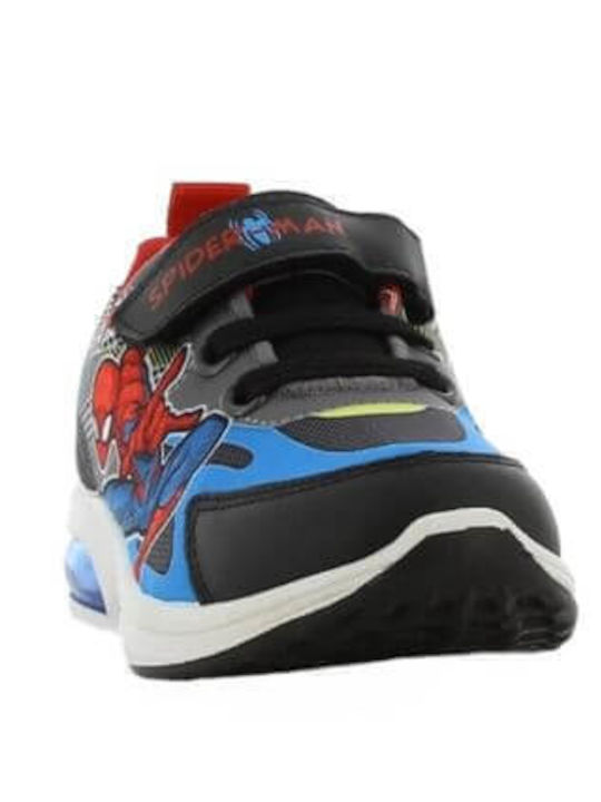 Παιδικά Sneakers Ανατομικά με Φωτάκια Μαύρα