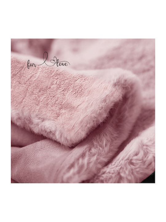 Go Smart Home Cosy Life Furry Single Blanket 160x220cm Pink