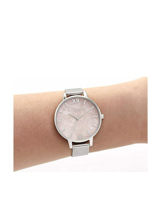 Olivia Burton Women's Watch with Silver Metal Bracelet