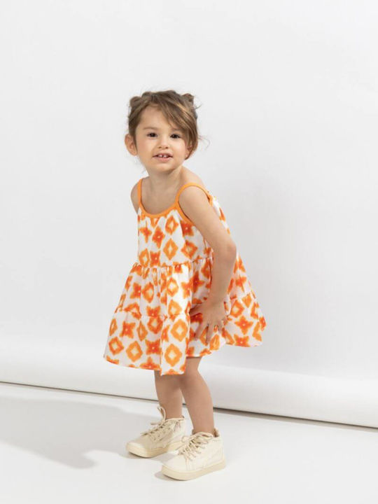 Alice Kids Dress Polka Dot White