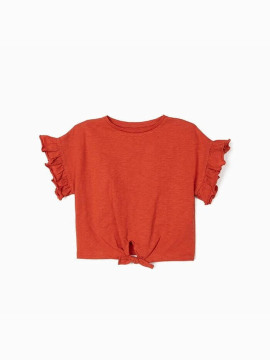 Zippy Kids Blouse Short Sleeve red