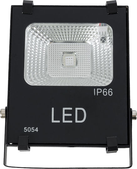 GloboStar Αδιάβροχος LED Προβολέας 10W RGB με Τηλεχειριστήριο IP66