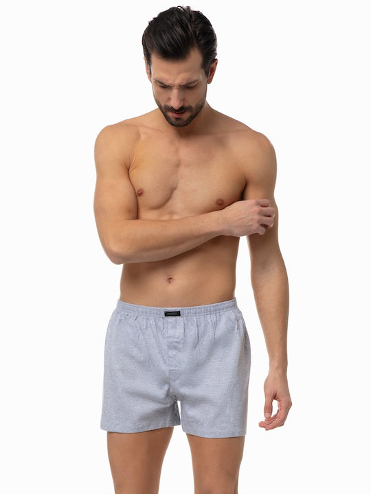 Minerva Herren Boxershorts Grey 2Packung