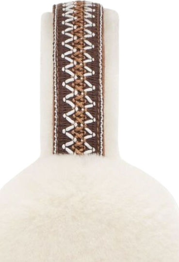 Earmuff Knitted in Ecru color