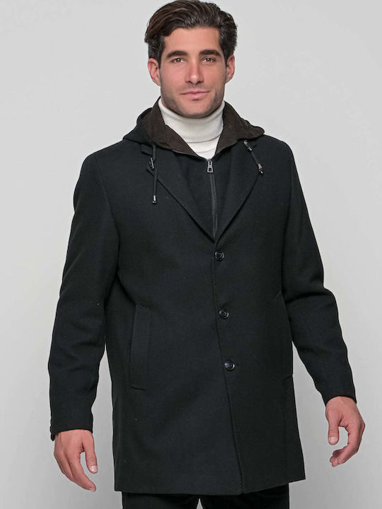 Jayson Herren Mantel Schwarz