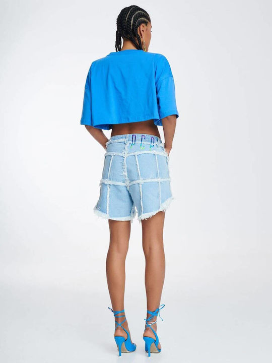 Rachel Women's Jean High-waisted Shorts Light Blue