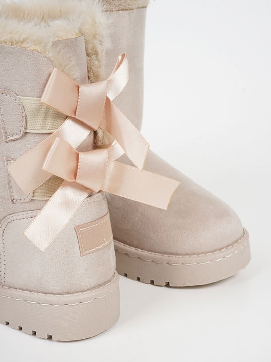 Piazza Shoes Kids Suede Boots Beige