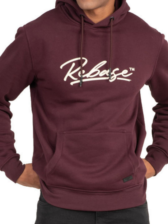 Rebase Men's Sweatshirt with Hood Plum