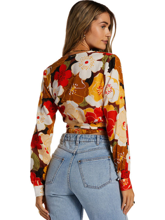 That's A Wrap Women's Blouse Long Sleeve Multicolour