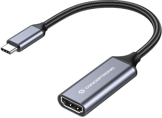 Conceptronic Converter USB-C male to HDMI female Gray 1pcs ABBY09G