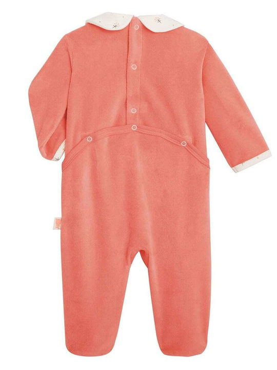 Petit Beguin Set Baby Strampler coral