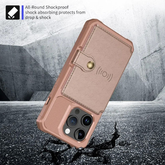HappyCase Wallet Silicon 0.5mm Roz (iPhone 15 Pro)