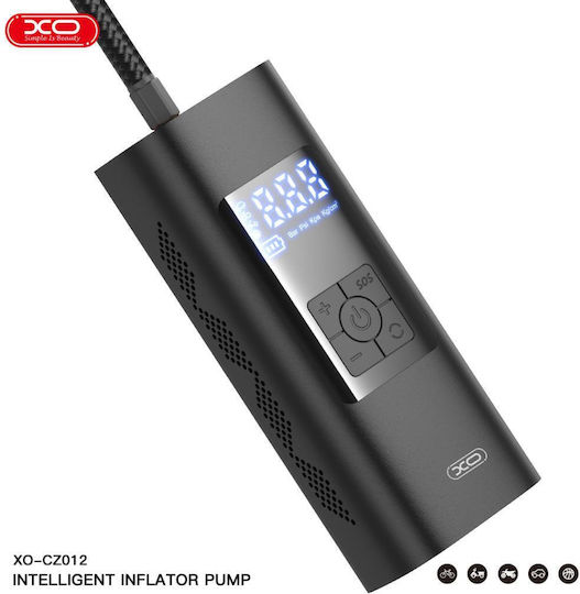 XO Car Tire Pump CZ012 Rechargeable with Battery 12V