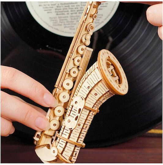 Rolife Παιχνίδι Κατασκευών Ξύλινo Saxophone για Παιδιά 6+ Ετών