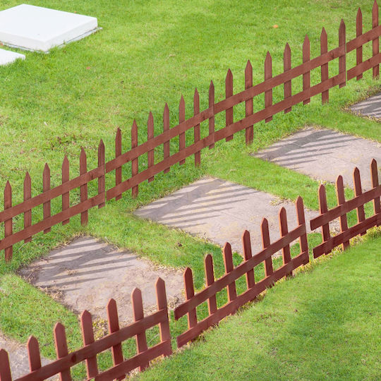 Outsunny Wooden Garden Hedge in Brown Colour 12 Pieces