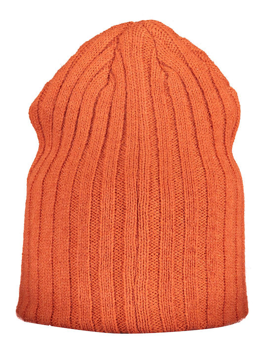 Squola Nautica Italiana Beanie Unisex Beanie Gestrickt in Orange Farbe