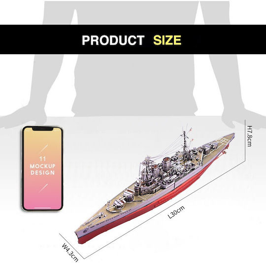 Piececool Jucărie de Construcție Battleship