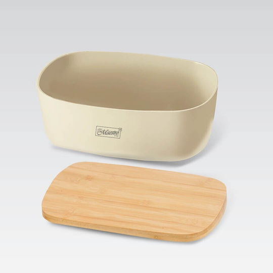 Maestro Lunchbox Kunststoff Beige 34.5x13cm 1Stück