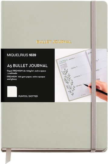 Miquelrius Carnet 96 Foi A5 cu Pagini Albe Gri