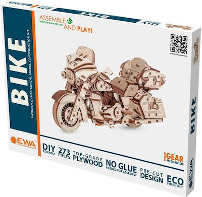 Ewa Wooden Construction Toy Motorbike