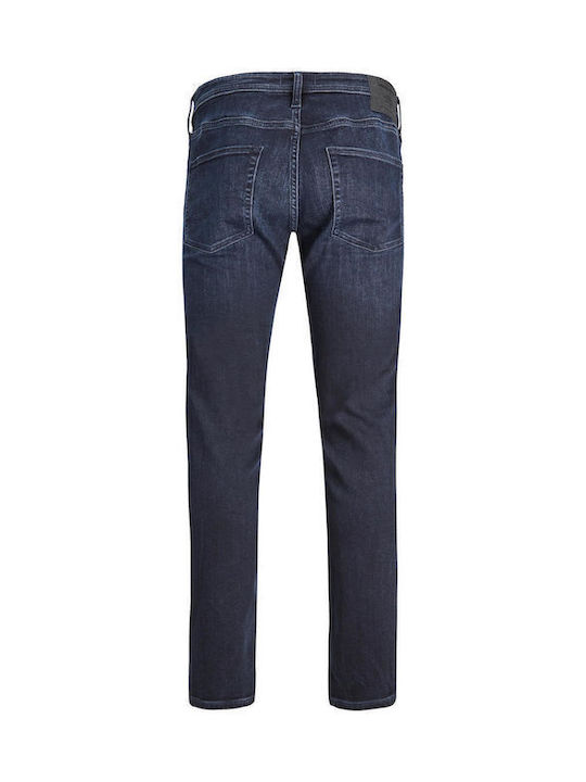 Men's Jeans Pants Elastic Navy Blue