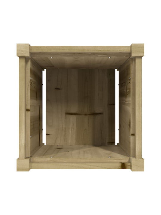 vidaXL Garden Set 2 Planters Wooden Brown