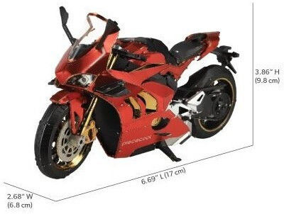 Piececool Metallic Construction Toy Motorbike