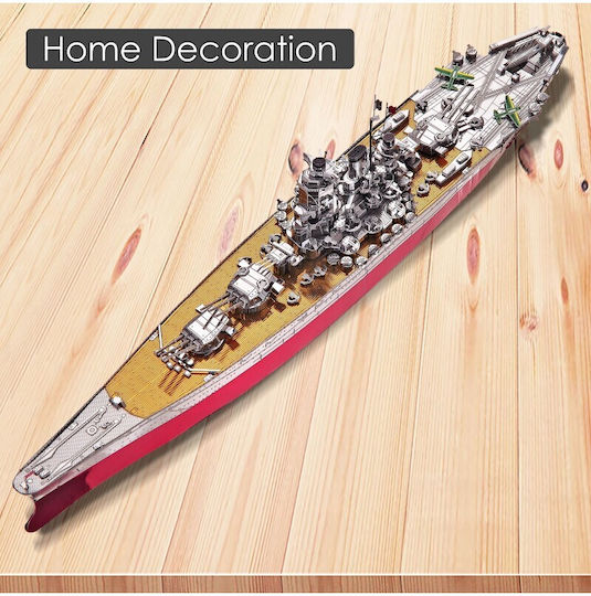 Piececool Jucărie de Construcție din Metal Navă de război