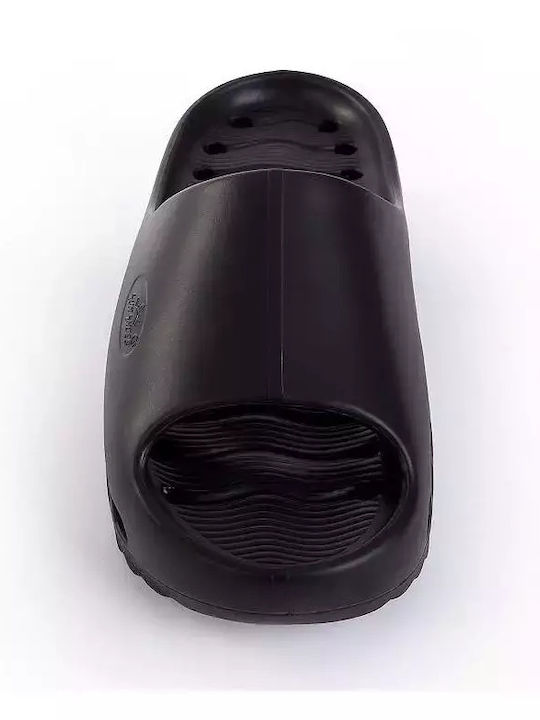 Slides With Platform In Black Colour