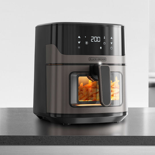 Black & Decker Air Fryer with Wi-Fi 6.5lt Silver ES9730070B